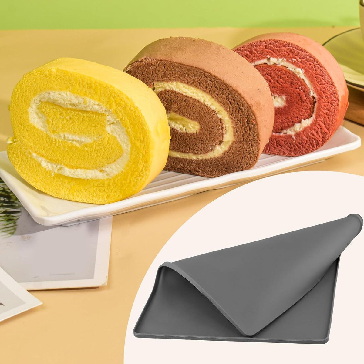 6x Silikon Backblech 30x40cm mit Rand – Antihaft Backmatte