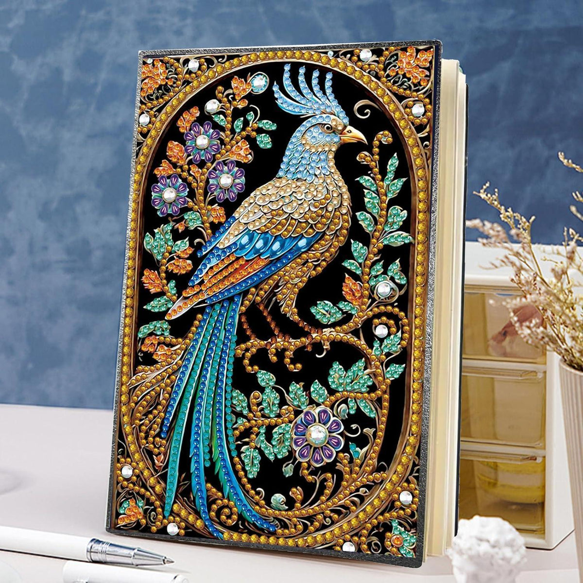 Diamond Painting Notizbuch Papagei – A5 Skizzenbuch Journal
