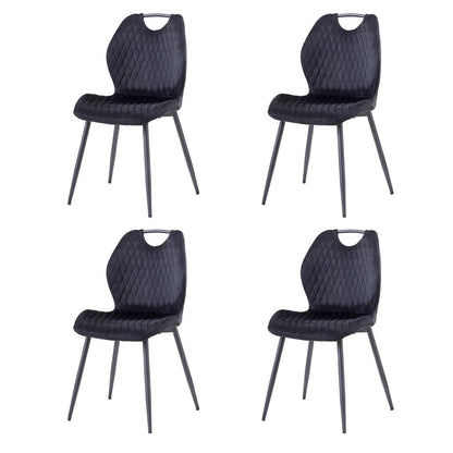 Esszimmerstühle Set 4 – Modern & Bequem Schwarz