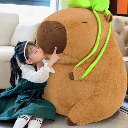 XXL Capybara Kuscheltier 65cm - Weiches Plüschkissen Stofftier