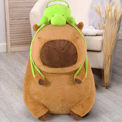 XXL Capybara Kuscheltier 90cm - Weiches Plüschkissen Stofftier