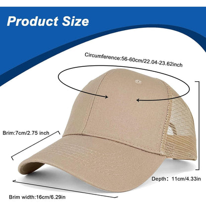 Unisex Trucker Cap – Atmungsaktive Baseballkappe mit Mesh