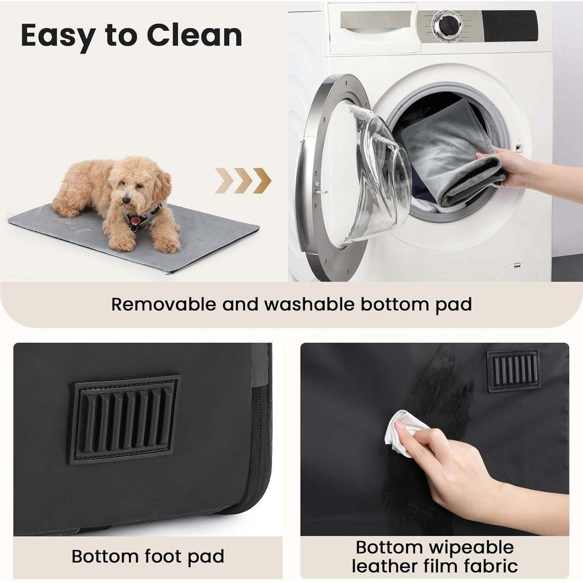 Faltbare Hundebox 61x52x45cm – Atmungsaktiv & Sicher für Reisen