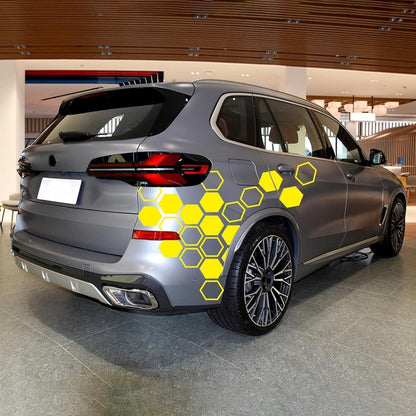 48x Auto Aufkleber Set – Gelb, DIY Styling für PKW & Co.