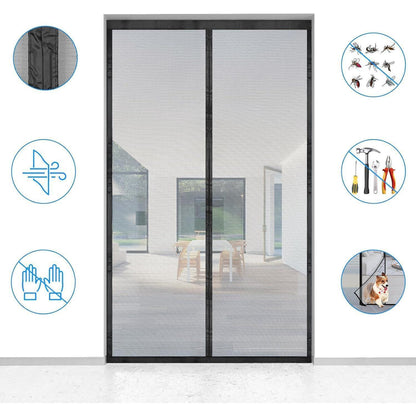 Fliegengitter Balkontür 110x200cm mit Magneten, ohne Bohren