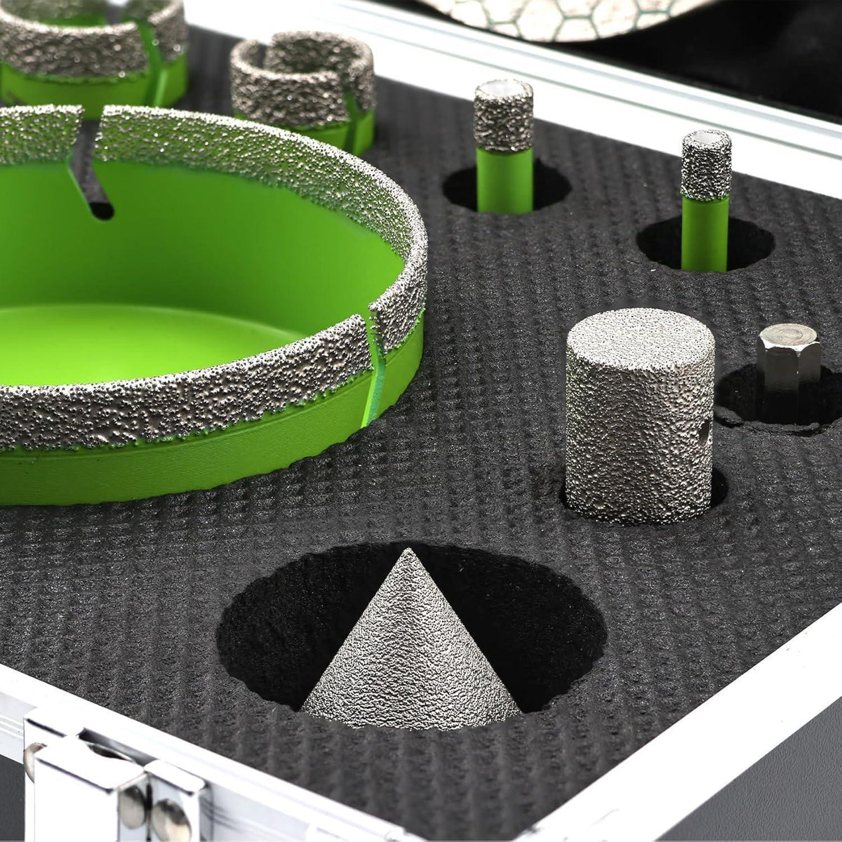 Diamant Fliesenbohrer Set 14tlg. 6-125mm mit Trennscheibe