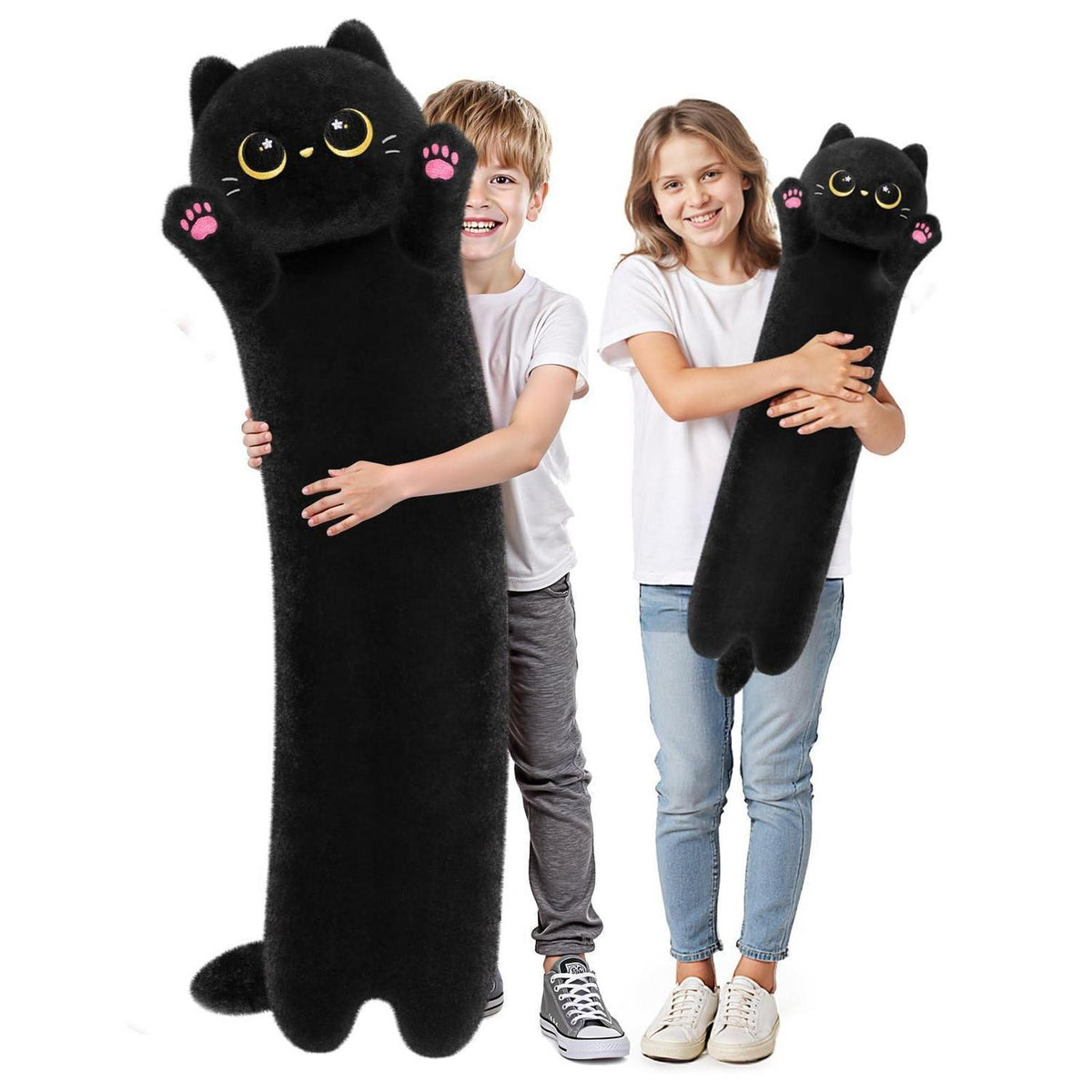 Langes Katzen-Körperkissen – Ultraweich & Kuschelig 110 cm