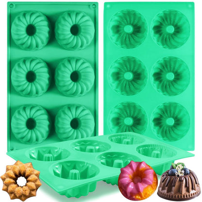 2x Mini Gugelhupfform Silikon – Antihaft & Spülmaschinenfest