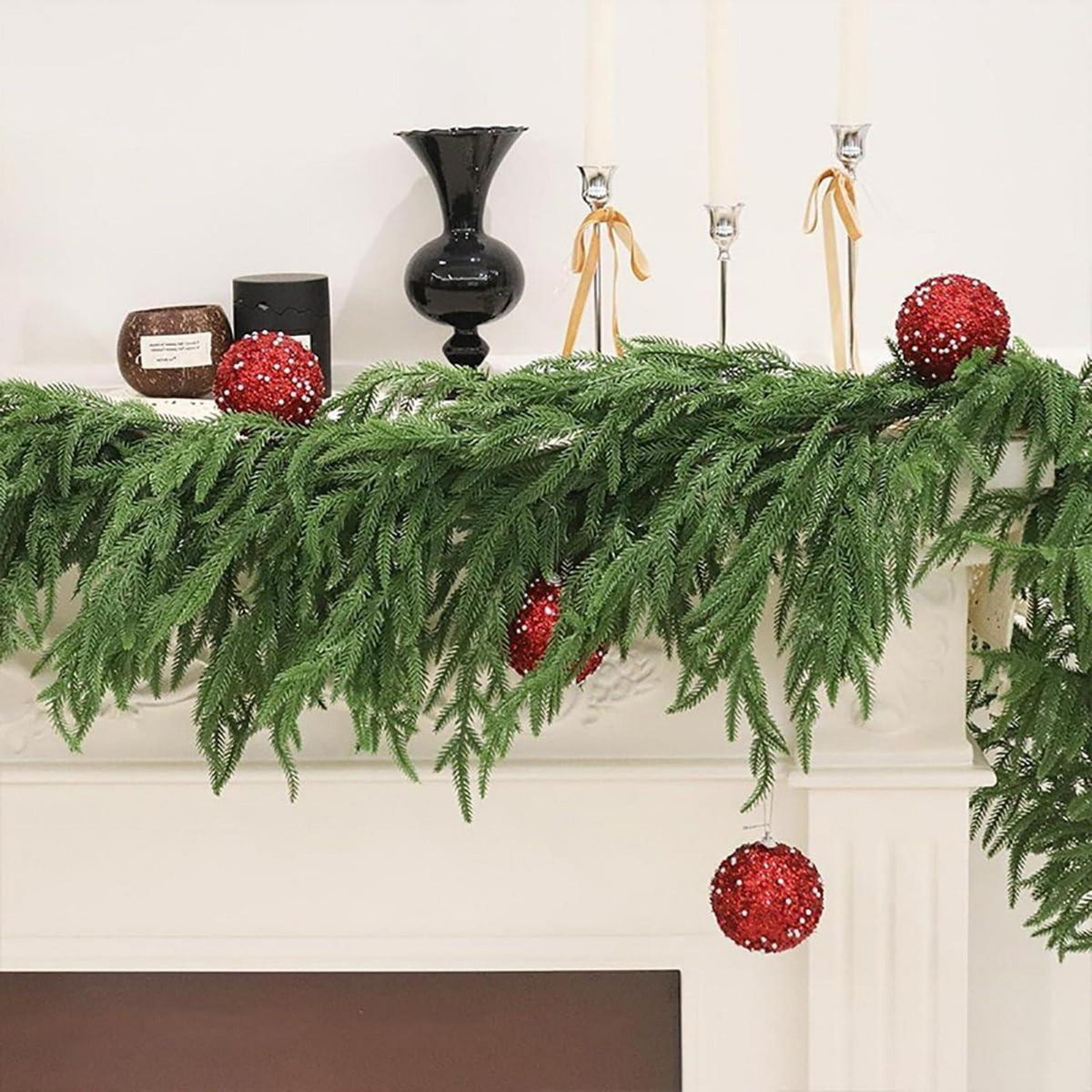 3.6m Tannengirlande Künstlich – Weihnachtliche Deko für Haus & Garten