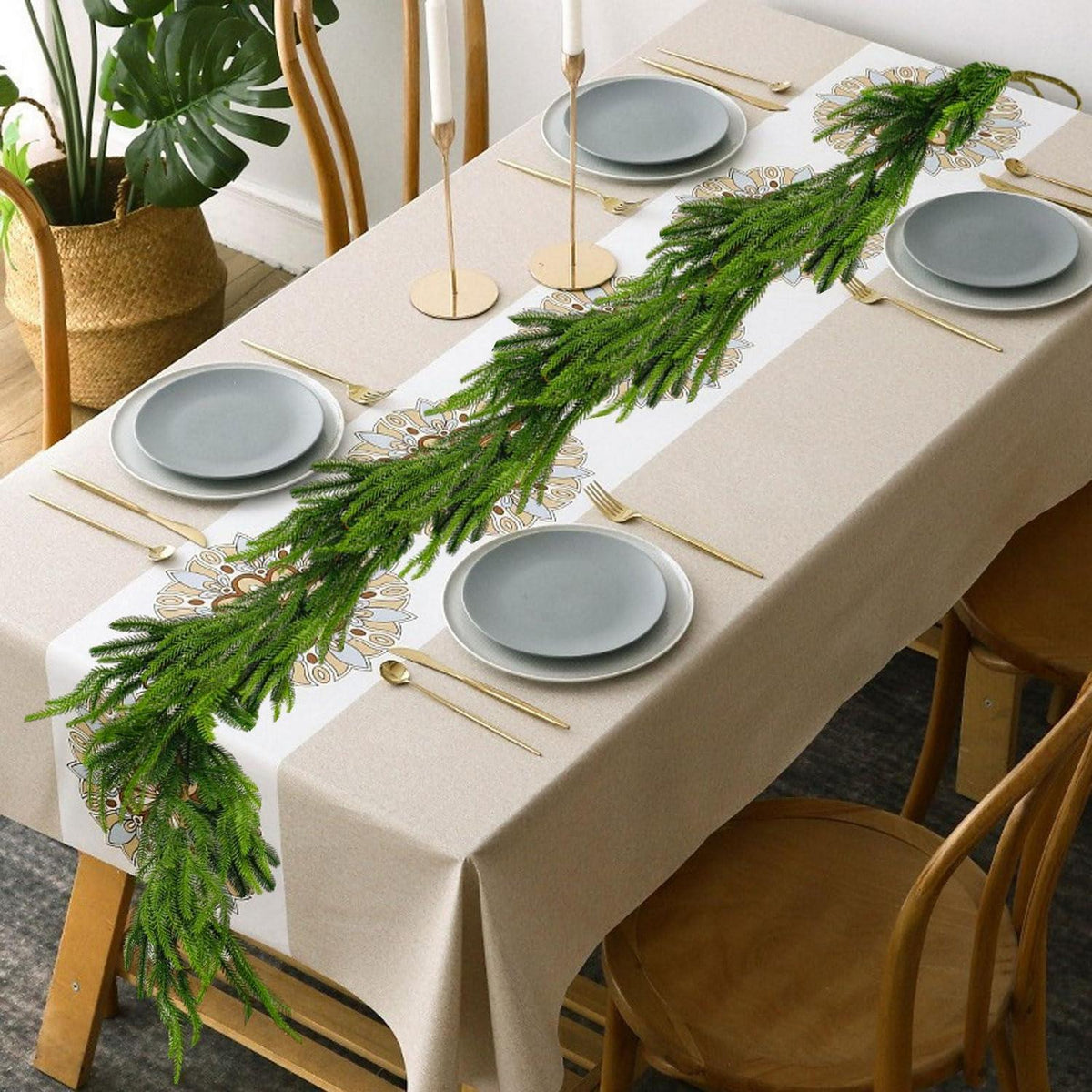 3.6m Tannengirlande Künstlich – Weihnachtliche Deko für Haus & Garten