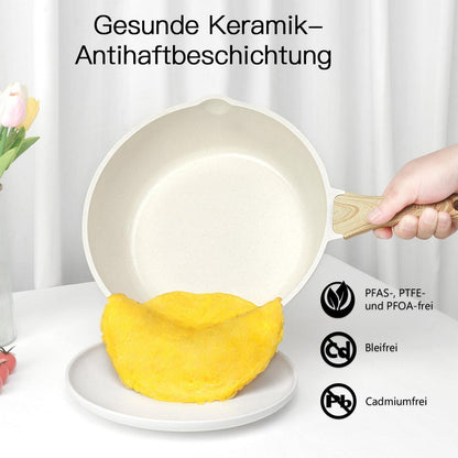 18-teiliges Antihaft-Kochgeschirr-Set | PFAS-frei & Spülmaschinenfest