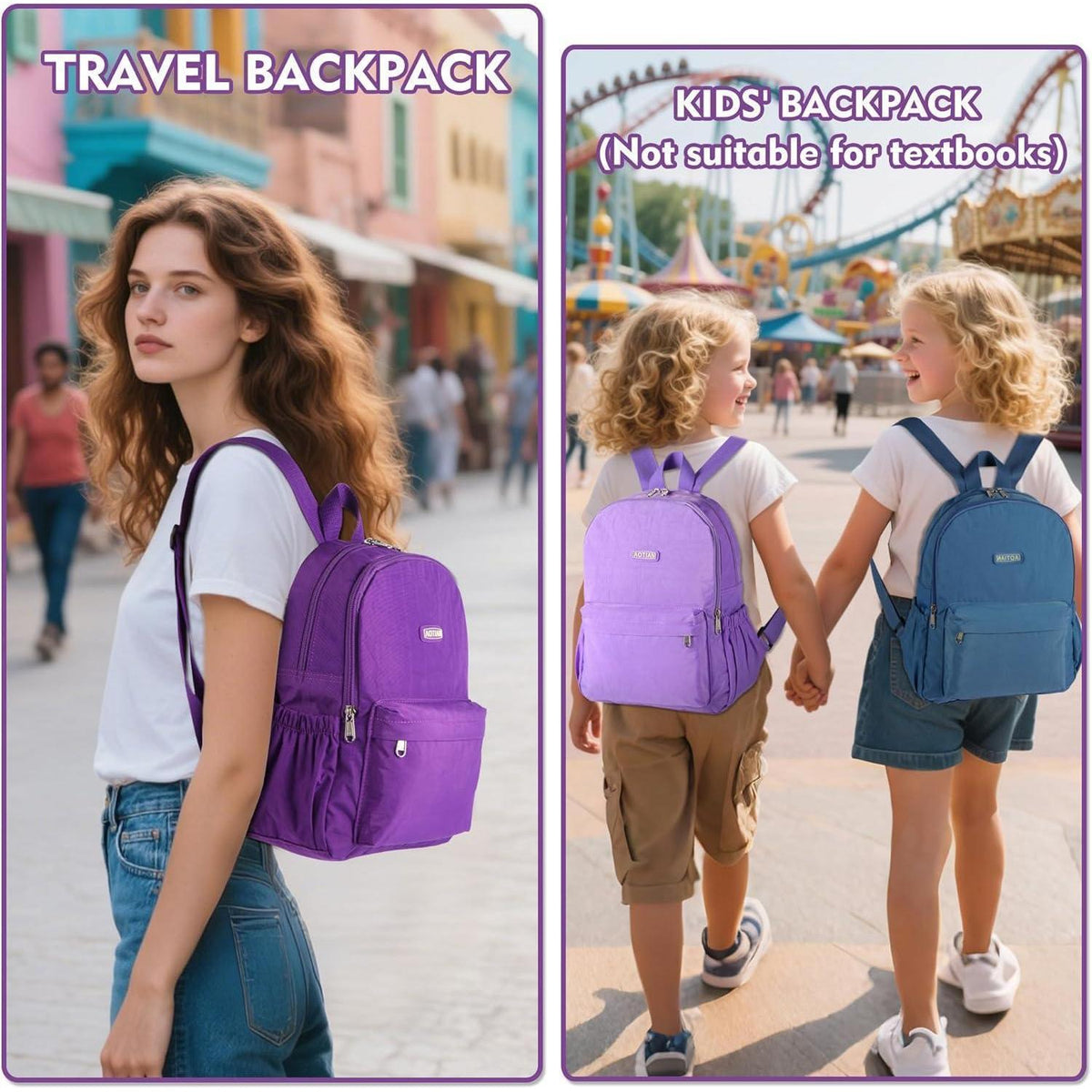 Leichter Damen Wander Rucksack Lila