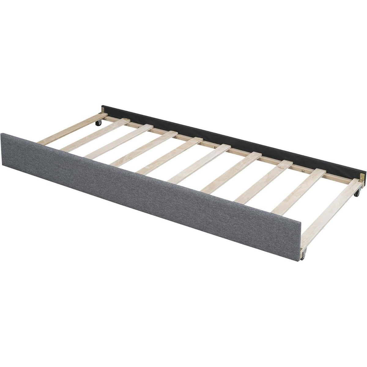 Graues Tagesbett 90x200 mit Rollbett