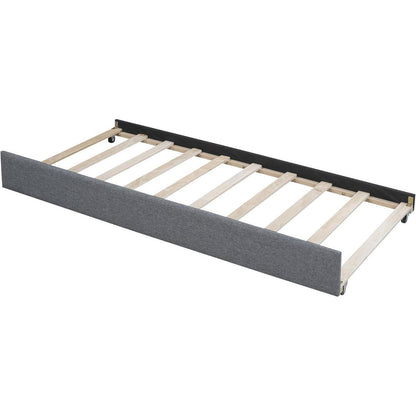 Graues Tagesbett 90x200 mit Rollbett