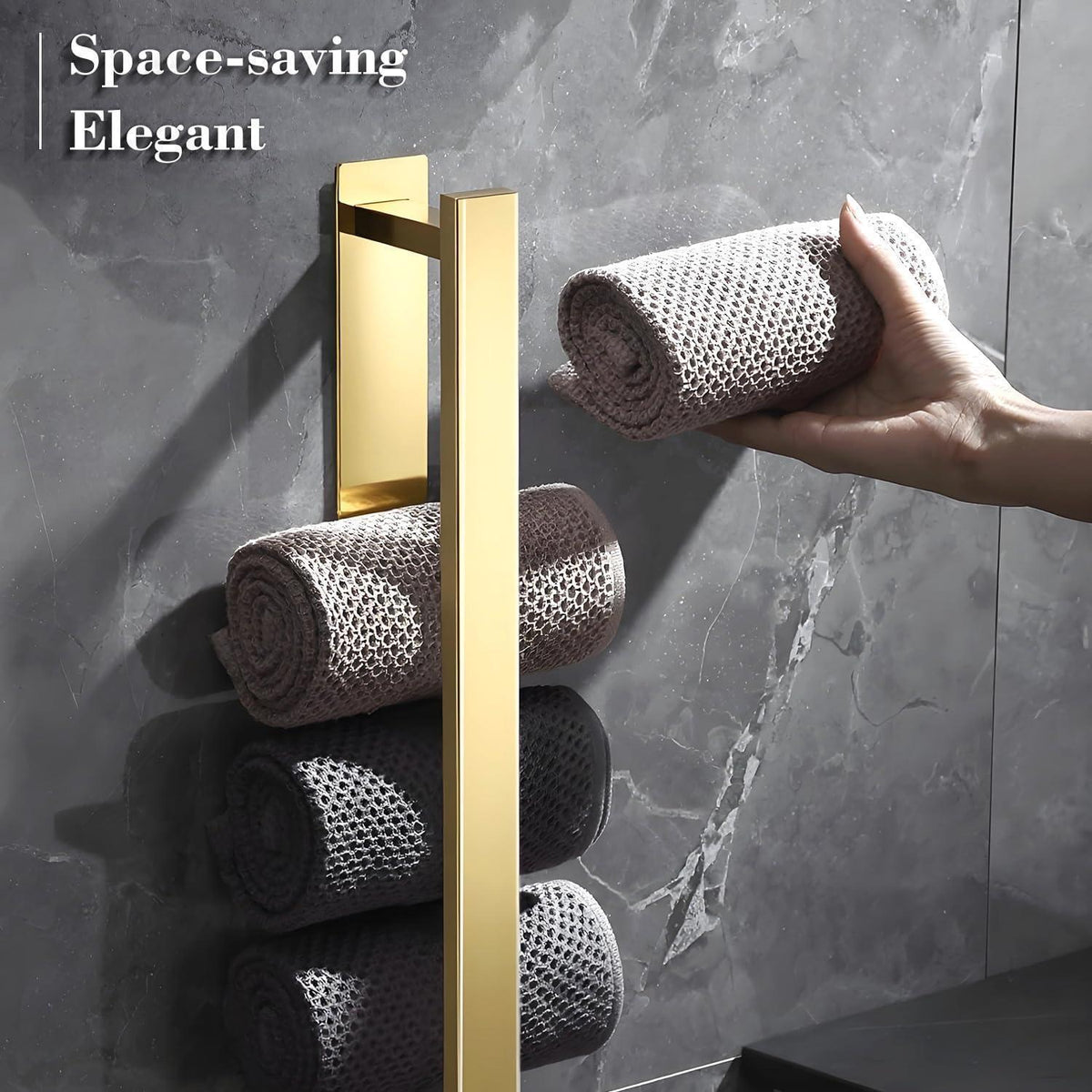 Handtuchhalter Gold Gebürstet Edelstahl Ohne Bohren