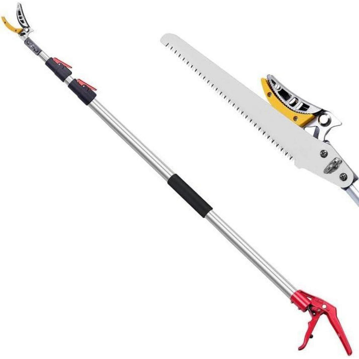 Teleskop-Astschere mit Säge, 1,4–3,05 m, für Obst und Äste