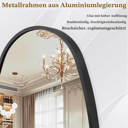 Unregelmäßiger Wandspiegel Schwarz 36x67 cm – Dekorativer Spiegel