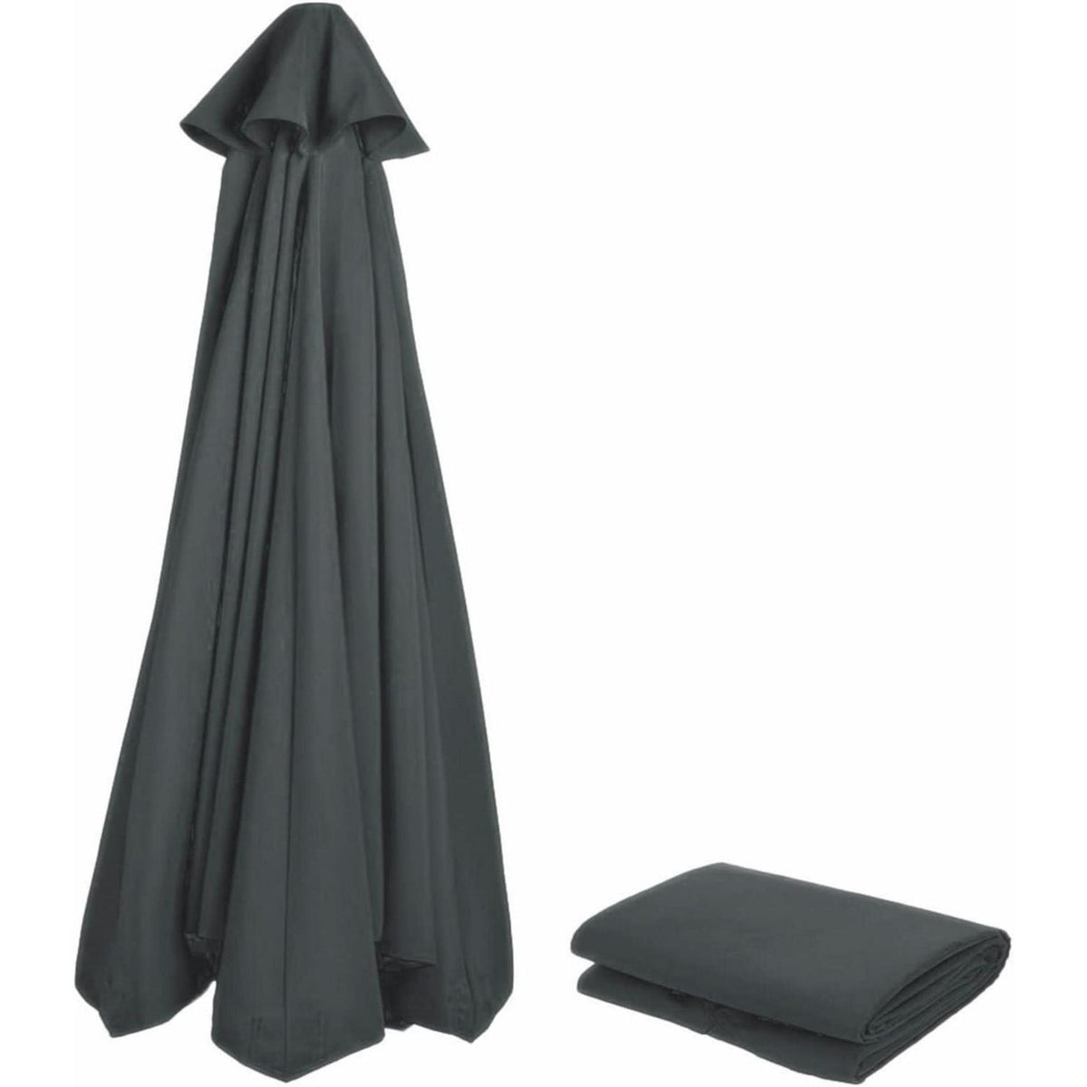 Sonnenschirm Ersatzbezug 400cm 8 Streben UV Schutz Beige/Khaki/Anthrazit