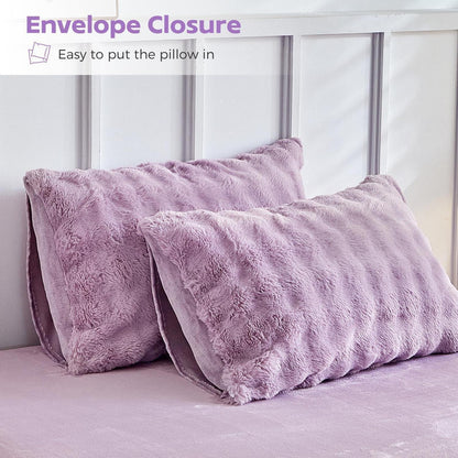 Flauschiges Lavendel Bettwäsche-Set für Doppelbett