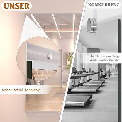 Ganzkörperspiegel 120x60cm – 2er Set für Fitness & Yoga