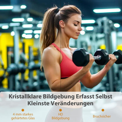 Rahmenloser Wandspiegel 120x60cm - 2er Set für Fitness & Co.