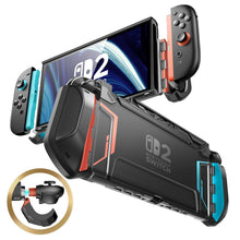 Schutzhülle für Switch 2 mit Griff, Dockable, Blau/Rot