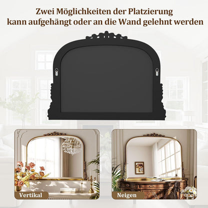 Vintage Wandspiegel 90x67cm, Barock Gold/Kupfer