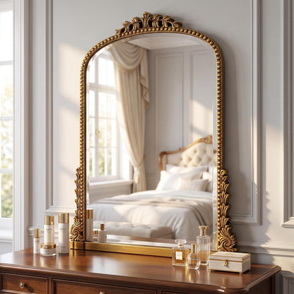 Vintage Wandspiegel 81x61cm, Barock Gold/Kupfer