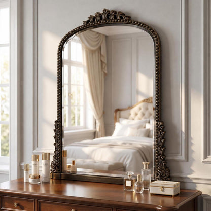 Vintage Wandspiegel 81x61cm – Barock Spiegel Gold oder Kupfer