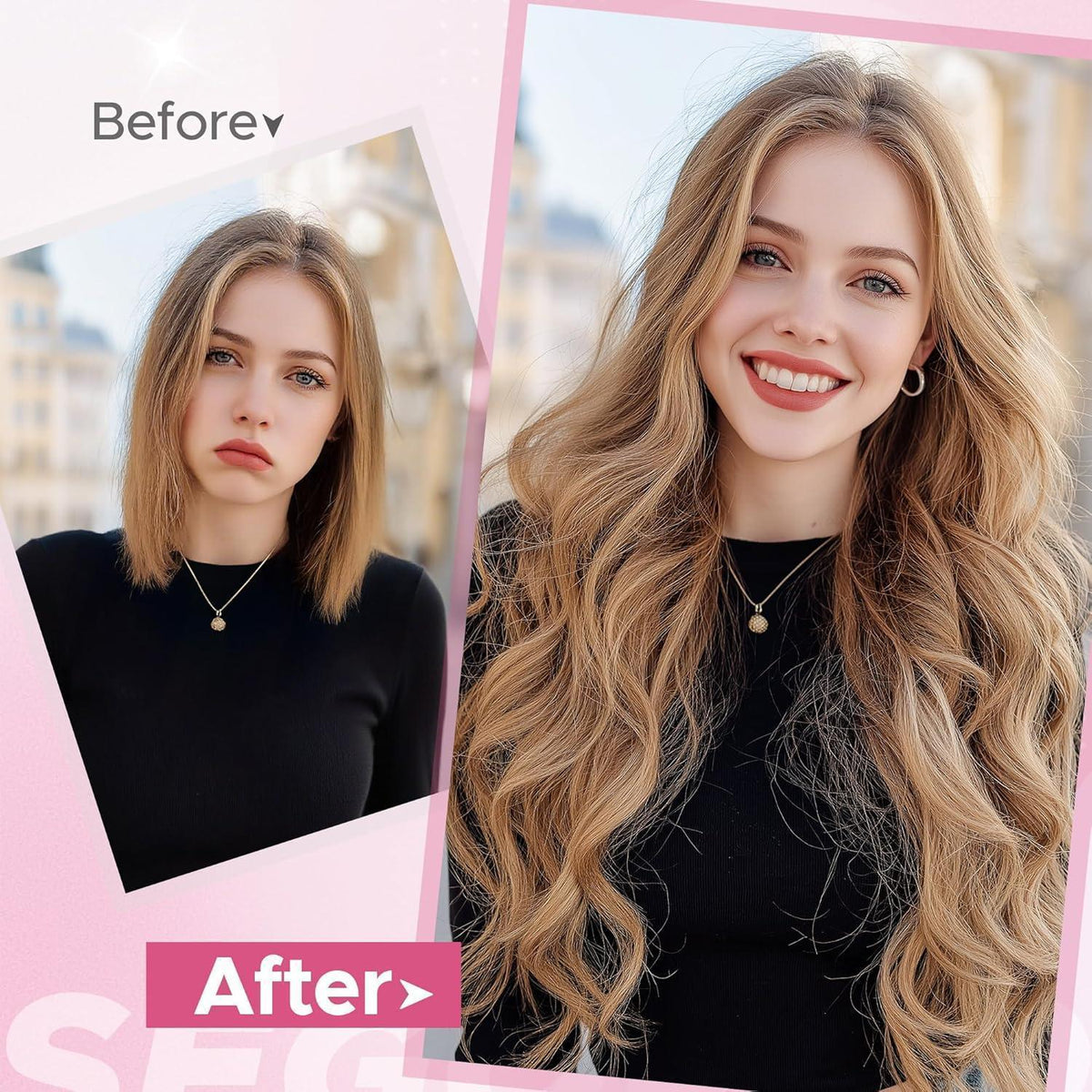 Remy Echthaar Clip-in Extensions 50cm Glatt 99J Bordeaux 8tlg