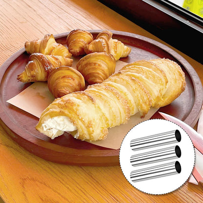 Cannoli Form Edelstahl – 15 Stück für leckere Schaumrollen