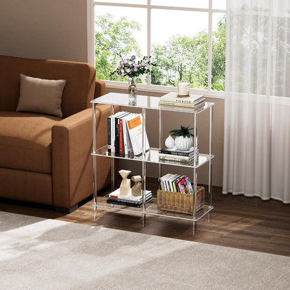 Acryl Konsolentisch Regal – Transparent, 75x30x80 cm