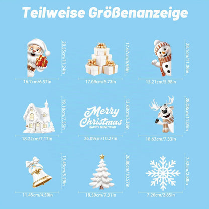 Weihnachts Fenstersticker – 146 Aufkleber für festliche Deko