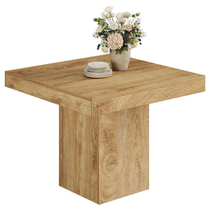 Quadratischer Esstisch 100cm – Hellbraun für 4 Personen
