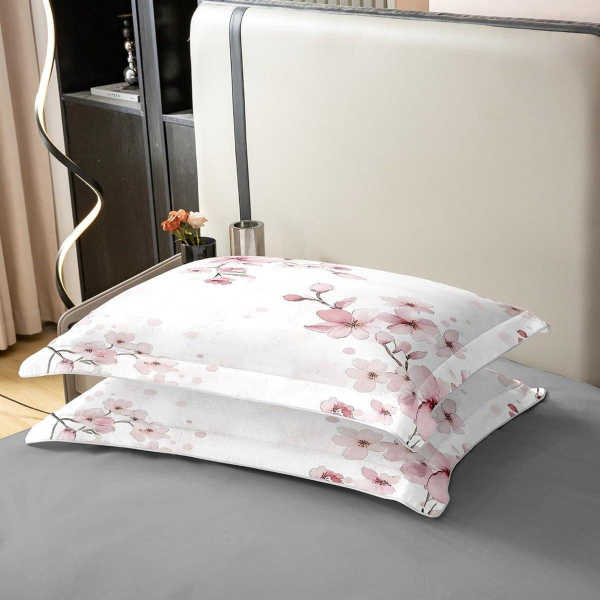 Baumwoll Bettbezug Set Kirschblüten 200x200 Kinder Schlafzimmer