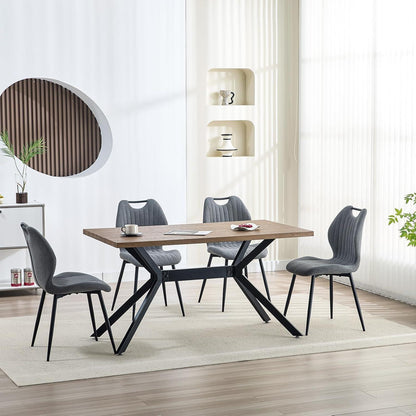 Esszimmerstühle 6er Set Grau – Polsterstühle im skandinavischen Stil