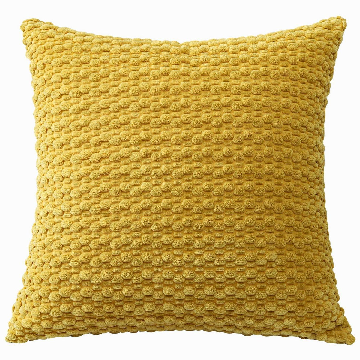 Cord Kissenbezug 50x50cm Senfgelb – Boho Deko Kissenhülle
