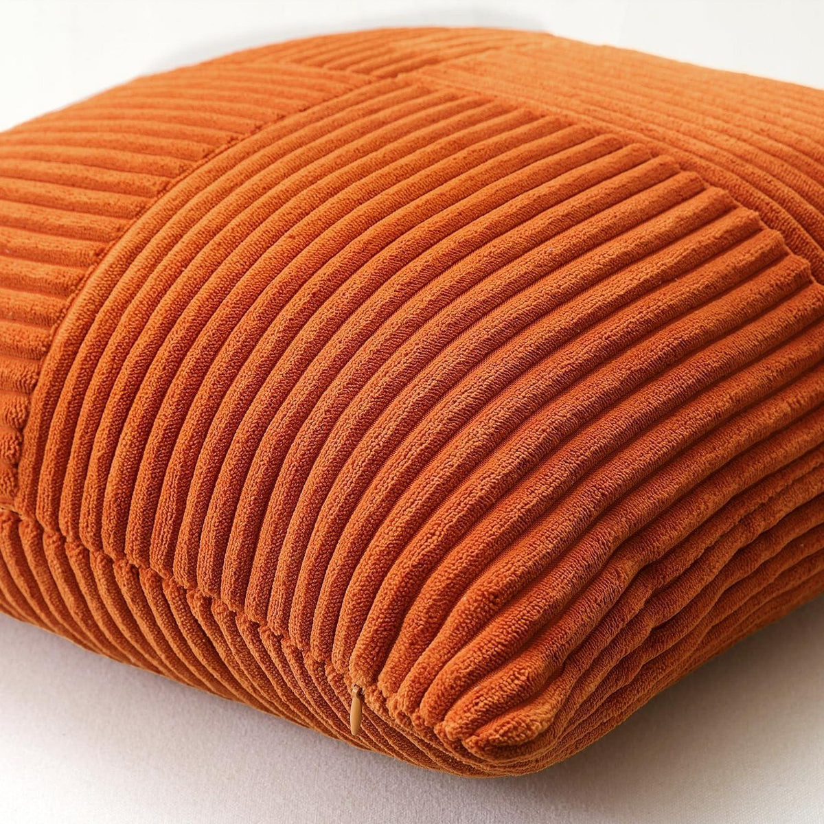 Cord Kissenbezüge 60x60 cm - Braun Rost, 4er Set