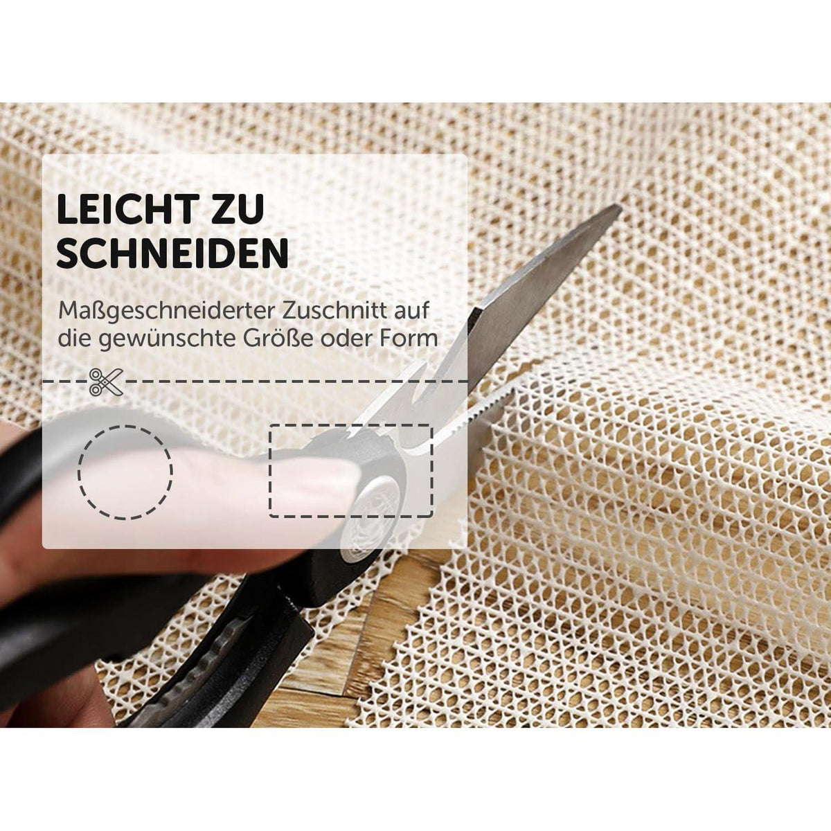 Rund Teppich Antirutschmatte 110cm – Rutschfest & Vielseitig