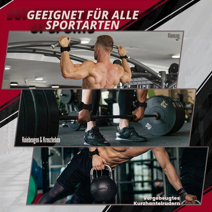 Zughilfen Krafttraining aus doppellagigem Rindsleder Deep Green