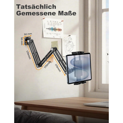 Tablet Wandhalterung 360° Drehbar, Verstellbar für iPad & Co.