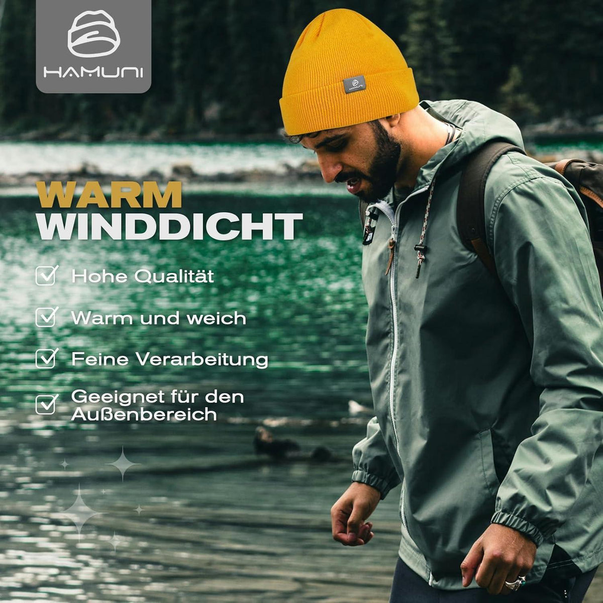 Warme Strickmütze Damen Herren Winter Beanie Mütze Unisex