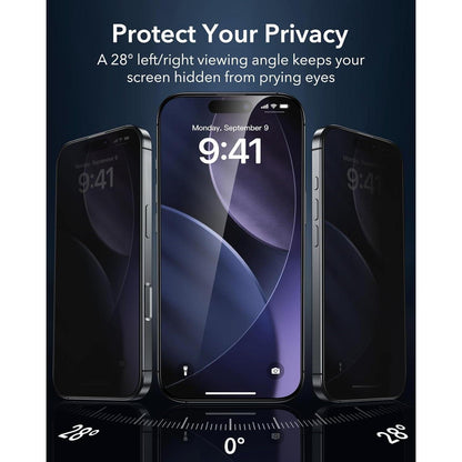 iPhone 17 Pro Max Displayschutzfolie Panzerglas Sichtschutz 3er Set