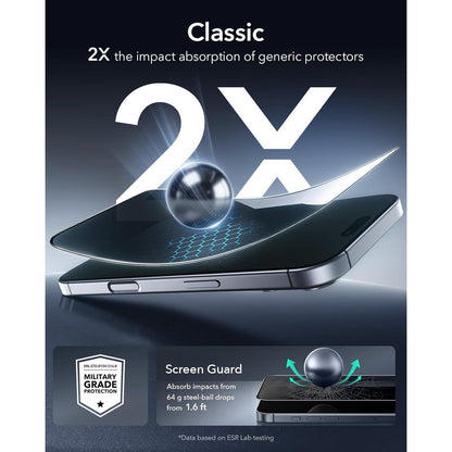 iPhone 17 Pro Max Displayschutzfolie Panzerglas Sichtschutz 3er Set