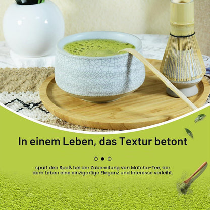 Matcha Set 4-teilig mit Besen, Schale & Löffel