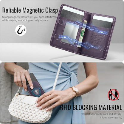 MagSafe Wallet mit RFID-Schutz, 4 Kartenfächer, Violett