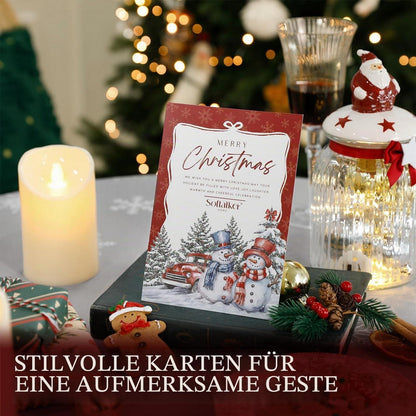 Weihnachts Tischdecke Grau Rund 160cm - Schneemann Motiv