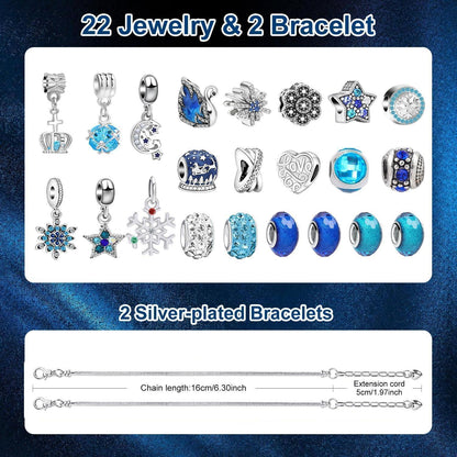 Adventskalender Mädchen 2026: Schmuck Bastelset mit 24 Überraschungen