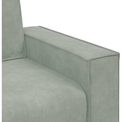 3-Sitzer Sofa Hellgrau Samt 180cm – Komfortable Polstercouch