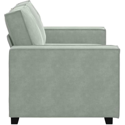 2-Sitzer Sofa Hellgrau Samt – Komfortable Polstercouch